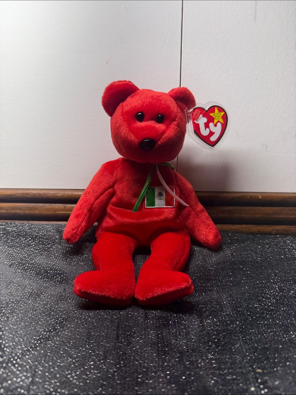Ty Beanie Baby Osito Mexico Bear Mexican Flag with Tags
